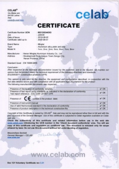 Certificado CE